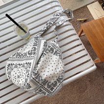 연예인 반다나 페이즐리 에코 백 에스닉 가방 호보백