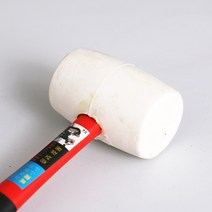 고무망치 (백색 검정색)우레탄자루, 백색