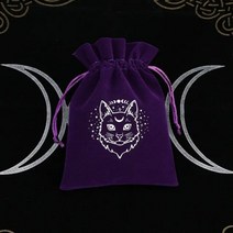 나비 타로 식탁보 보드 게임 카드 놀이 가방 룬 별자리 마녀 점술 졸라 매는 끈 벨벳 보관 126444, 13x18cm, 스타일 1