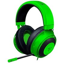 레이저 크라켄 비디오 게임 유선헤드셋, Green