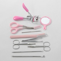 10종 눈썹 미용 세트/눈썹정리 뷰러 코털가위 눈썹칼