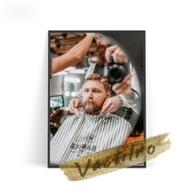 바버샵 네일샵 트림 수염 헤어 스타일 디자인 벽 아트 Pirnts 터 사진 광고 캔버스 회화 스티커 이발소 숍, 10 10_07 40x50cm No Frame