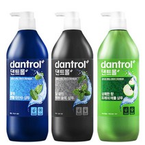 댄트롤 비듬샴푸 박하+멘톨+애플 820ml 3종, 2460ml, 1세트