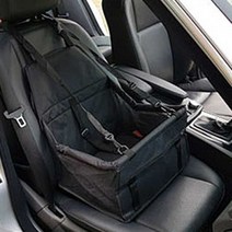 애견 안전카시트 바구니 소형견용 40cm 5종색상 고정용 목줄연결고리포함, 블랙