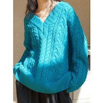 자카드 뜨개질 스웨터 여성 봄 가을 단색 v넥 긴 소매 풀오버 상의 여성용 패션 심플한 스웨터 2022 년 상품