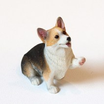 옆동네몰 웰시코기 강아지 미니어처, 손! - 블랙