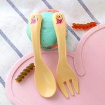 옥수수 베이비 스푼포크세트옐로우 아동식기 유아식기 젓가락 연습용젓가락 뽀로로 패티 패티젓 &Zㅅ#, #특가#상품선택_&정품