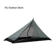 동계백패킹텐트 A형텐트 야전침대 WJ 야외 초경량 1P 텐트 메쉬 내부 피라미드 모기장 SNZP010 캠핑
