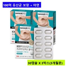내츄럴플러스 에버핏 신바이오틱스 100억 유산균 프로바이오틱스 플러스 1박스/1개월분, 3박스, 500mg x 30캡슐
