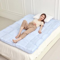 아이스 쿨 매트리스 토퍼, 퀸_블루