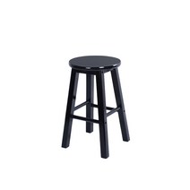 원목스툴 바의자 높은스툴 원목 빈티지 바테이블체어 홈카페 인테리어, D 블랙50CM