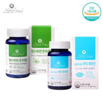 70대 할머니 할아버지 선물 루테린 뉴테인 화학부형제 없는 종합 수용성 지용성 멀티 종합비타민 영양제