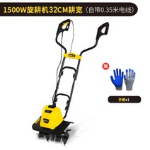KUKUMAX 소형 텃밭 주말 농원 로터리 밭갈이 관리기 경작기 220V 돼지코 증정 전기식 밭갈기 로타리, 2400W 중형 6 날 로터리 경운기  50m개