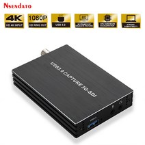캡쳐보드 스트림덱 방송장비 1080p 60fps 3g sdi to usb3.0 usb 3.0 비디오 캡처 그래버 카드 기록 라이브 스트리밍 sdi 돔 카메라 hd 의료 234, 상자 포함