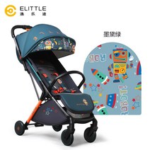 Yiletu dream lite 유모차 가볍고 접을 수있는 앉고 누울 수 있습니다. 아기 유물 아기 우산 자동차, 다크 그린원버튼 오토 카 컬렉션