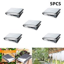 사과반사필름 반사 필름 식물 정원 온실 커버 호일 시트 개 접이식 방수 열 마일라, 05 5pcs 210x120cm