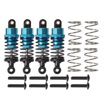 쇽업쇼바 4pcs rc 자동차 알루미늄 완충기 프론트 앰프 타미야 tt-01 tt01tt02 m5 m6 110 rc 업그레이드 부품용 리어 댐퍼, 푸른