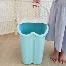 트레이드팩토리 족욕통 족탕기 발 족욕대야 족욕 바스켓 각탕기 습식 족욕기 특대, 스카이블루