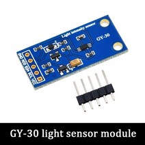 해외 3V 5V GY 302 디지털 광학 강도 온도 센서 GY 30 arduino 용 BH1750FVI 모듈 BH1750FVI PROD38900050, GY-30, One Size