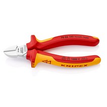 독일 KNIPEX 크니펙스 니퍼(일반 절연)_70-06-140 VDE인증 이중안락손잡이 절연니퍼 1000V 절연절단기 니빠 캇타