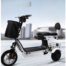 소형 전기자전거 어르신 마트 전동차 노인 전동바이크, 48V 듀얼  55-60km 48V