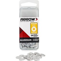 화살표 패스너 WA3/16 알루미늄 와셔 은색, Pack of 1