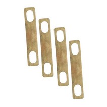 VICASKY 4pcs 기타 넥 개스킷 포켓 심 베이스 부품 브라스 피팅 액세서리 내구성 있는 메탈 볼트 골든