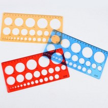 제도용 사분원 지름표시 반투명 원형자 설계도 자격시험 도면, 대