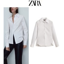 오피스 프렌치 포플린 기질 ZARA 자라 여성 셔츠