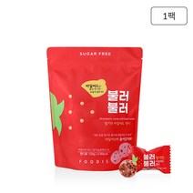 바질씨드 캔디 불러불러 딸기맛 120g x1팩, 단품