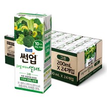 썬업 과일야채샐러드과채혼합주스 그린 200ml 24팩 / 건강 위한 식이섬유 함유