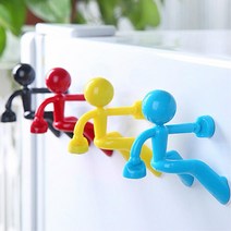유니크 마그넷 피플 자석홀더 냉장고자석 포토자석, 블루