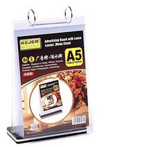 A5 acrylic plastic folder photo menu marketing rack T-shaped document and signage display stand, 1