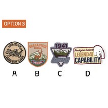 가죽공예 - 장식용 와펜 (패치) 데코레이션 패치 *개당가격*, OPTION3-B, 1개