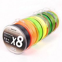 ZACCO PE 합사 낚시줄 300m 500m 오색 합사줄 8합사, 04_파워플러스 8합사 옐로우 300m