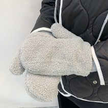 VANANA2 러블리 여성 양털 뽀글이 보아털안감 벙어리 장갑