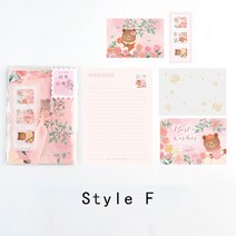 7 개/대 6 디자인 Ins 스타일 Animo 정원 시리즈 크리 에이 티브 손 계정 DIY 장식 재료 편지 및 봉투 세트인사말 카드 봉투, F