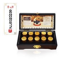 홍삼정옥고 5g 10환 홍삼선물세트 홍삼환 인삼 백복령 생지황 벌꿀 씹어먹는 한방환 40대 50대 60대 부모님 어르신 감사 명절선물, 1set