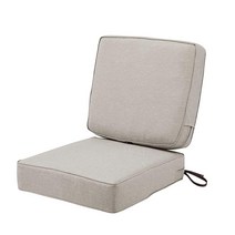 Classic Accessories Montlake FadeSafe 방수 63.5 x 63.5 x 12.7cm(25 x 25 x 5인치) (좌석)/63.5 x 55.9 x 10.2, Heather Grey