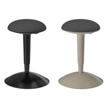 이케아 NILSERIK 닐세리크 스탠딩서포트/높이조절의자/스툴/카페의자, 블랙+비슬레다크그레이_704.918.96