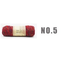 100g 140m 한국 알파카 양모 원사 두꺼운 막대 실 거친 스카프 코트 천연 밍크 캐시미어 손 뜨개질, NO5 flower yarn