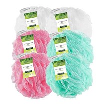 EcoTools 각질제거 에코푸프 파인 네팅 보디 워시 스펀지 6팩, Exfoliating Sponge, 6 Count, 6개