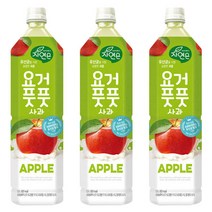 웅진 요거풋풋 사과 1.5L X 12 (사과즙/과일주스/음료수/착즙주스/청송사과즙/포도주스/사과음료/과일음료/팩음료 추천), 1개