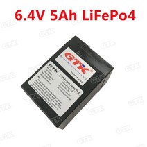 피난유도등 비상구유도등 gtk 6v 배터리 6.4v 5ah lifepo4 리튬 배터리 5000mah with bms for 전자 규모 태양열 가로등 비상구 표지판, 배터리만