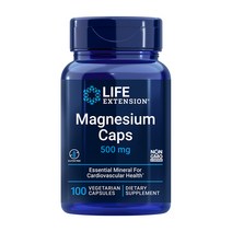 라이프익스텐션 마그네슘 캡스 500mg 베지테리안 캡슐, 1, 1개