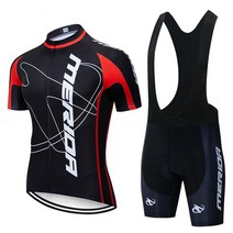 스페셜라이즈드 자전거 프로 메리다 팀 자외선 방지 사이클링 저지 세트 의류 반팔 바이크 maillot 빕 쇼츠 146721, Jersey BIB Shorts_S