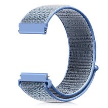 AVOD 20mm 나일론 스포츠 퀵 릴리즈 밴드 삼성 갤럭시 워치 5/4 40mm 44mm/갤럭시 워치 5 프로/갤럭시 워치 42mm 밴드/액티브2 44mm 40mm/가민 비보액티, Tahoe Blue