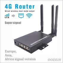 공유기 300Mbps 4G 라우터 산업용 초강력 고 신호 안테나 SMA LTE cat6 스마트 CPE Wifi RJ45 LAN 모뎀 4G SIM OOZEIN, 03 Bundle3