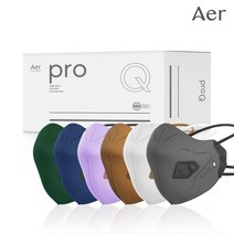 특급 방진마스크 석면 철거 해체 아에르 프로Q Q300S 접이식 분진 마스크, 퍼플, 1매