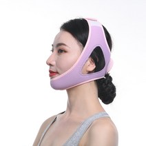 벌어진입 코골이 방지 수면 교정 벨트 수면중 입벌림 턱 압박 벤드, 업그레이드 된 보라색_L